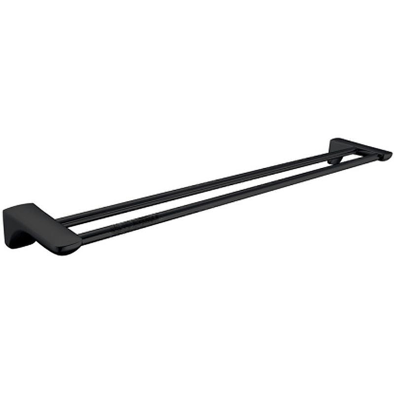 Полотенцедержатель Ceramalux (Керамалюкс) Monelli 70009A двойной, черный матовый