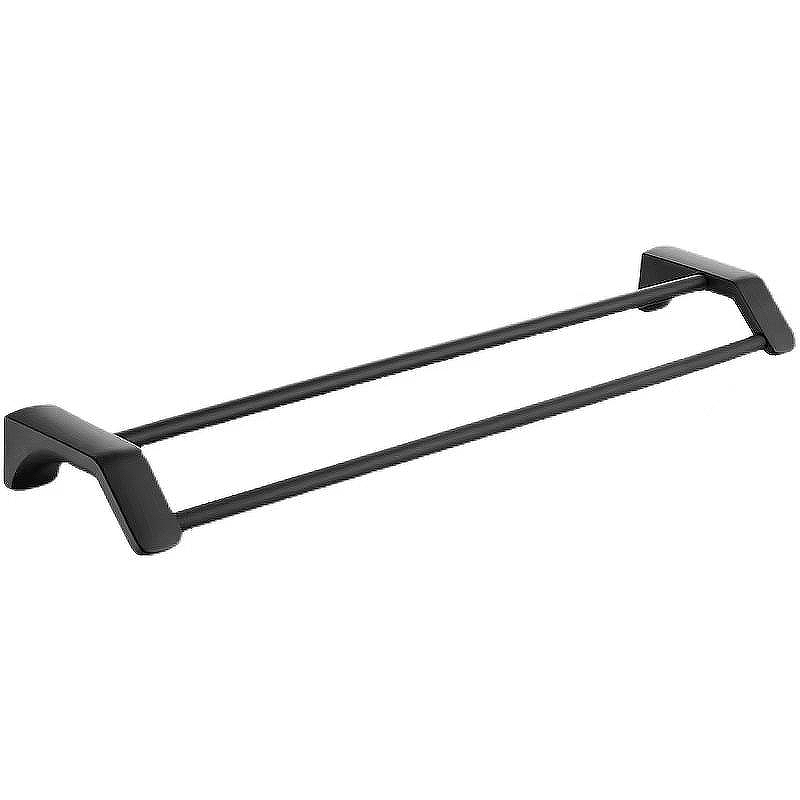 Полотенцедержатель Ceramalux (Керамалюкс) Monelli 70009 двойной, черный матовый