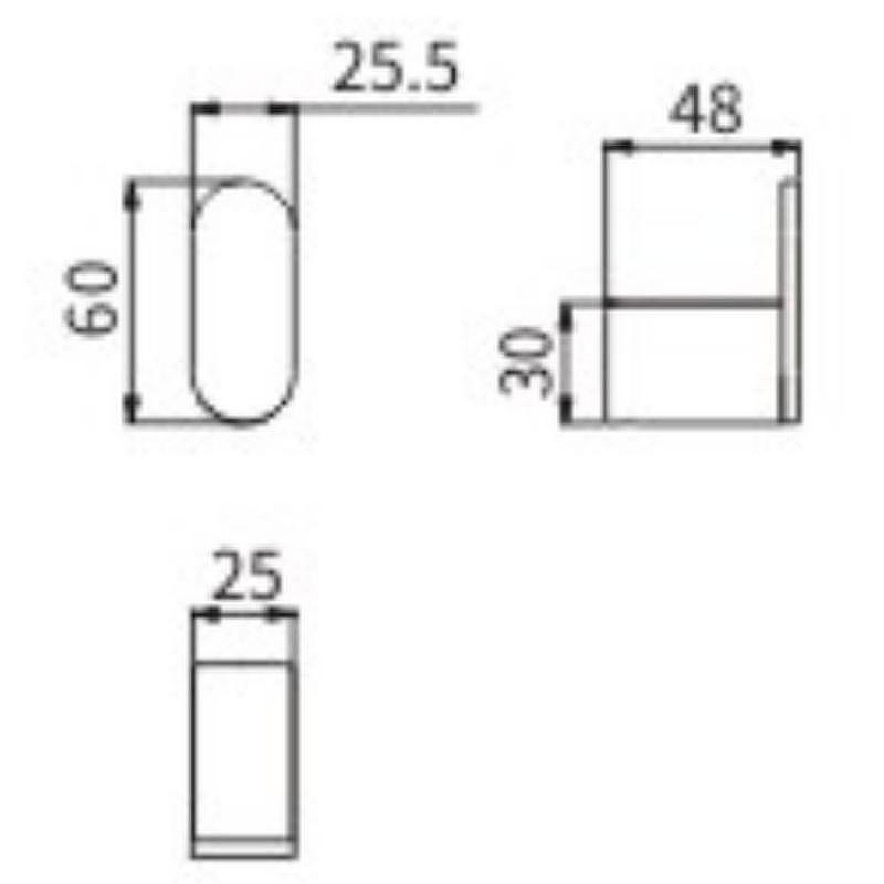 Крючок Ceramalux (Керамалюкс) Florenzia 63101, золото матовое