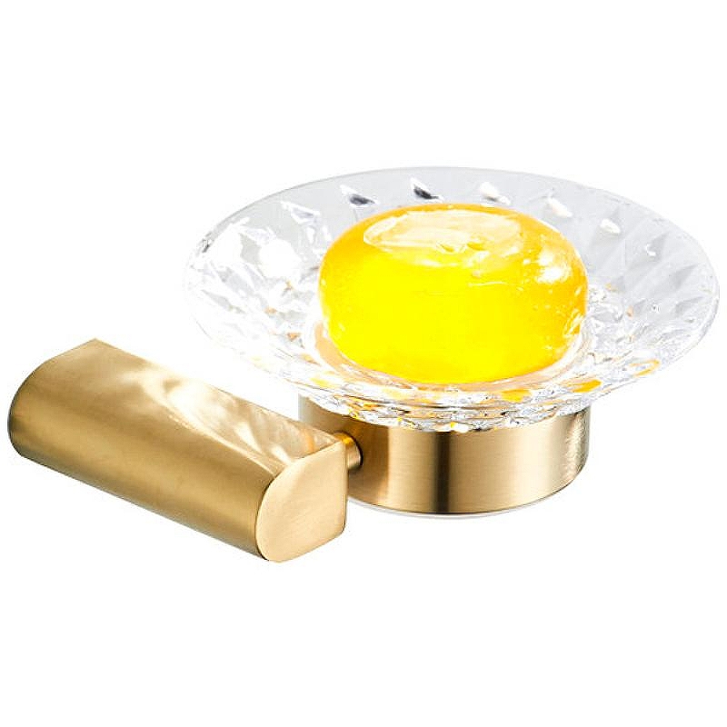 Мыльница Ceramalux (Керамалюкс) Florenzia 63104, золото матовое