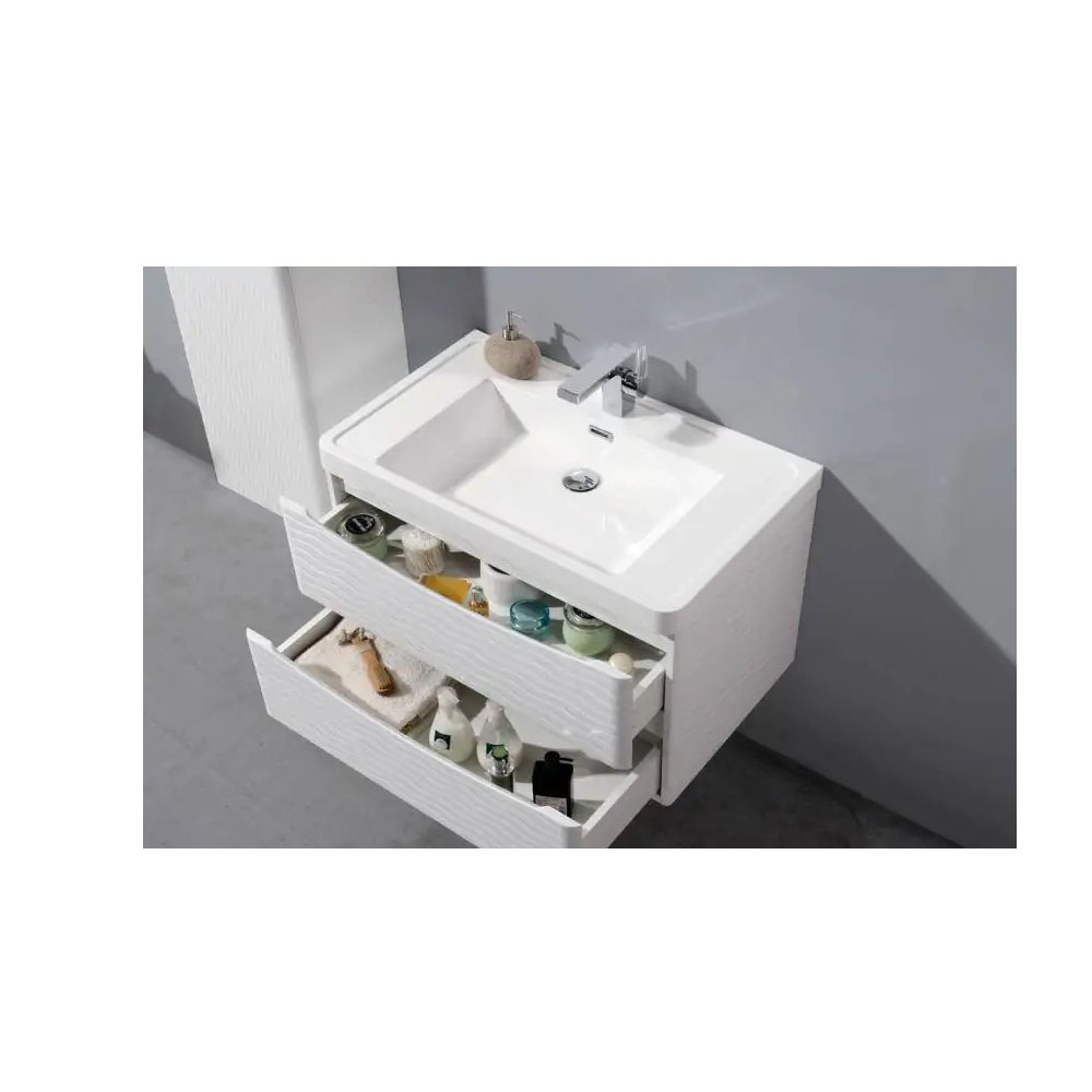 Раковина из искусственного мрамора BelBagno (Бельбагно) Ancona-N EA-800-LVB, 800x480x140 белый