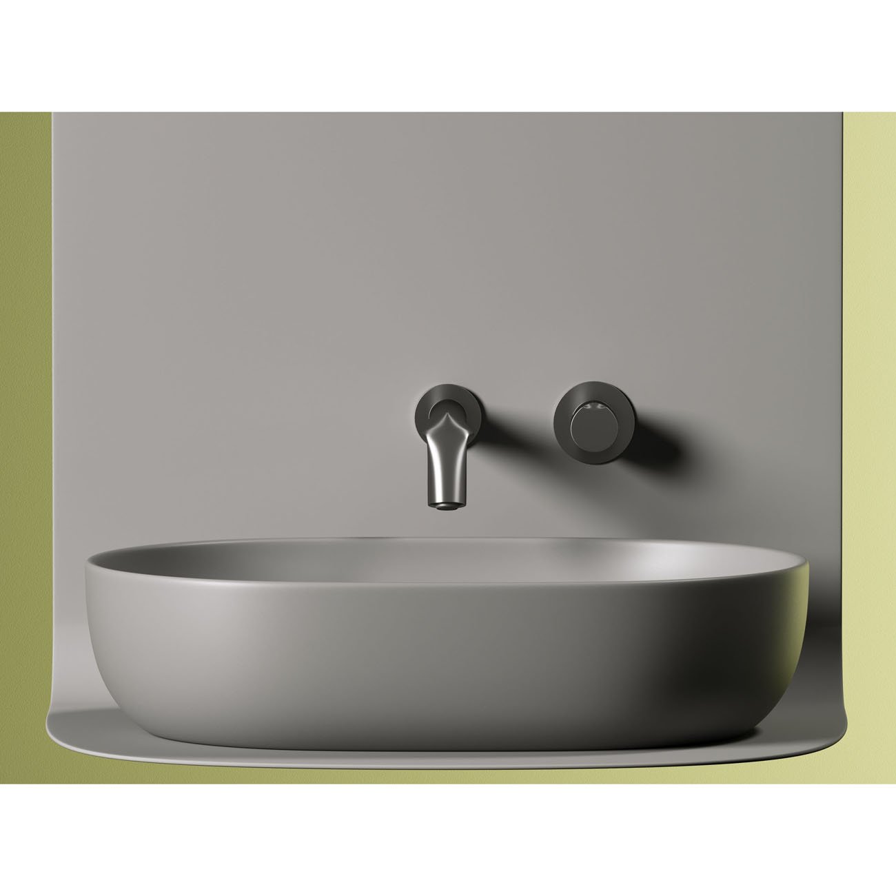 Раковина Ceramicanova (Керамиканова) Element накладная 135х600х415 мм CN6047MH Антрацит Матовый