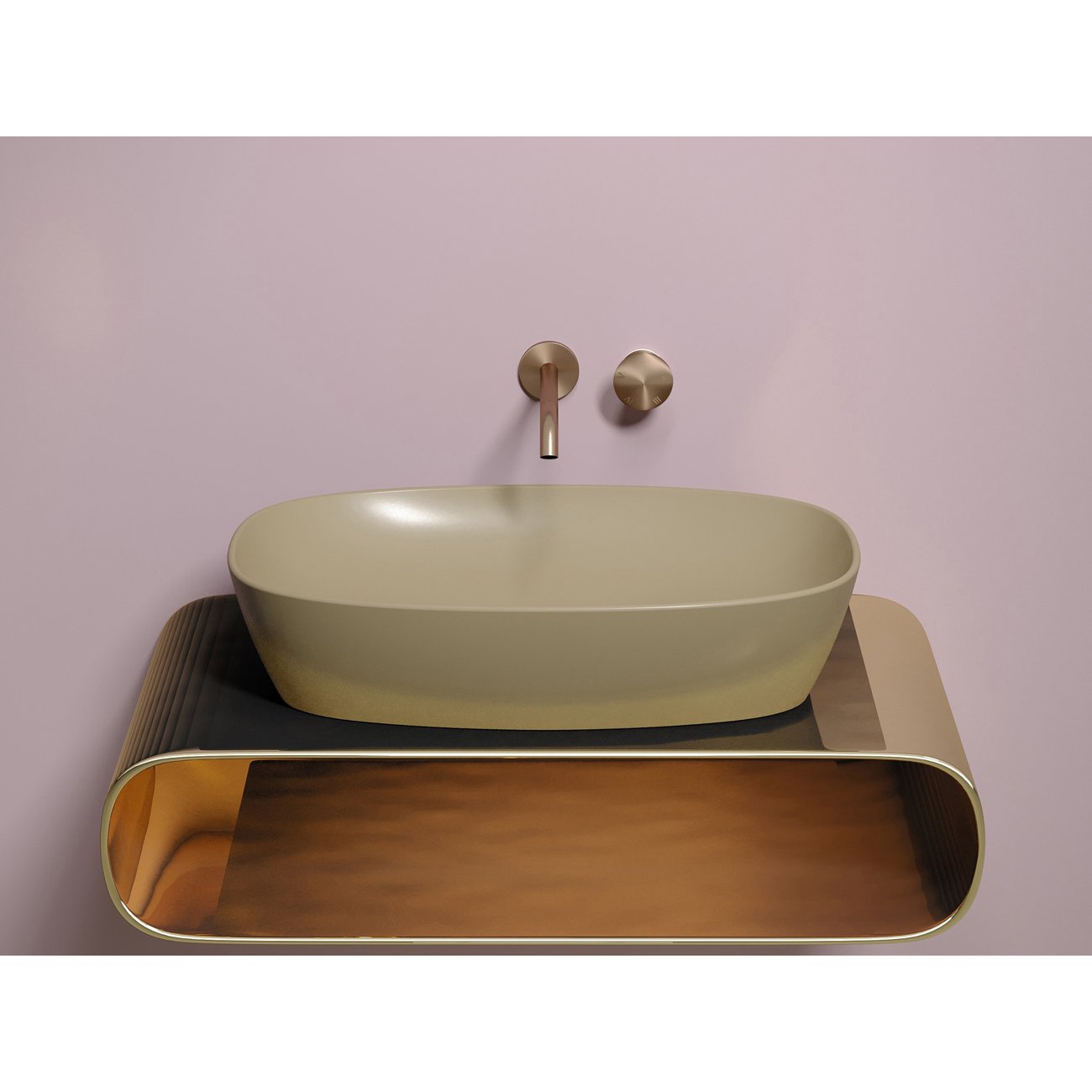 Раковина Ceramicanova (Керамиканова) Element накладная 138х600х380 мм CN6049MC Капучино Матовый