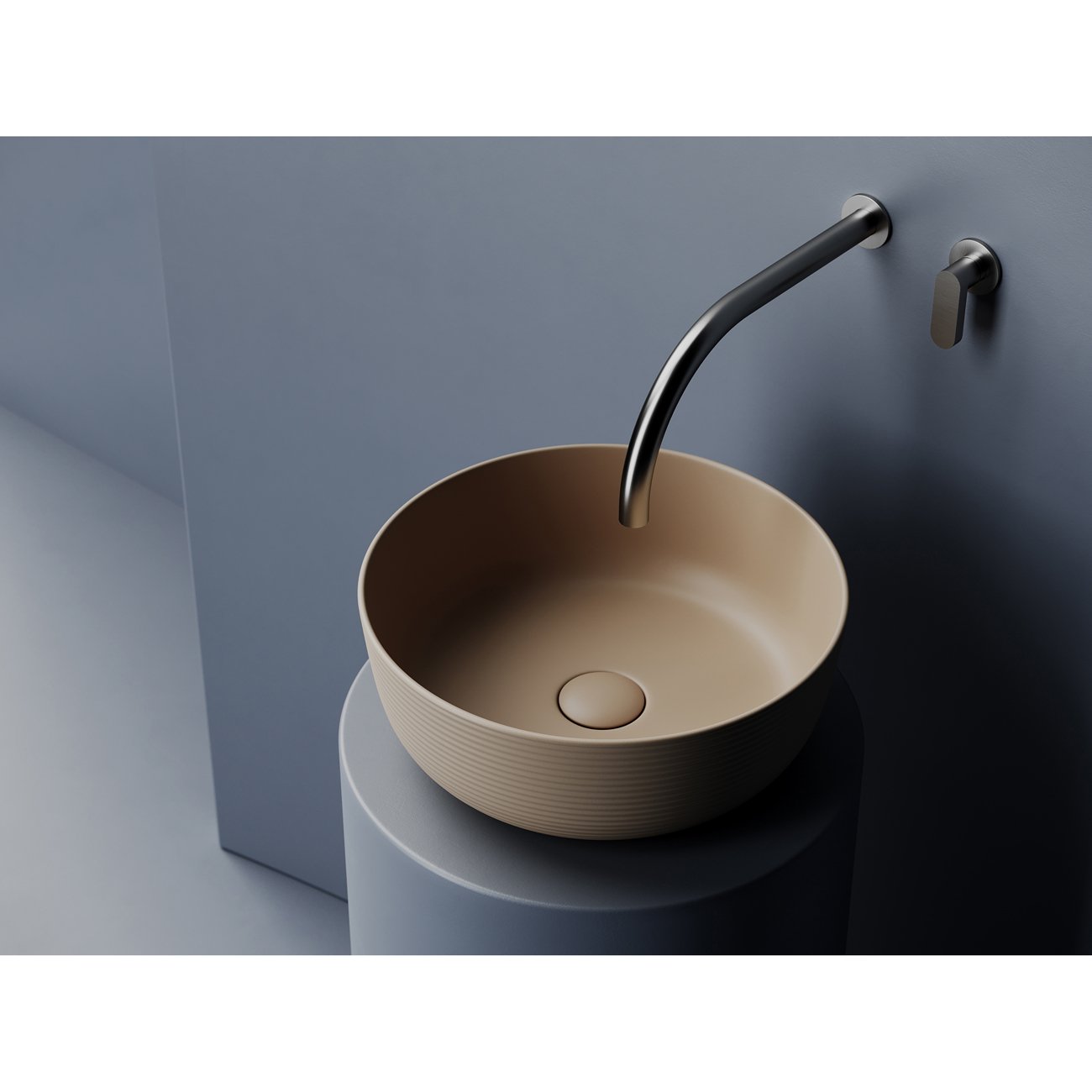 Раковина Ceramicanova (Керамиканова) Element накладная 135х356х356 мм CN6073MC Капучино матовый