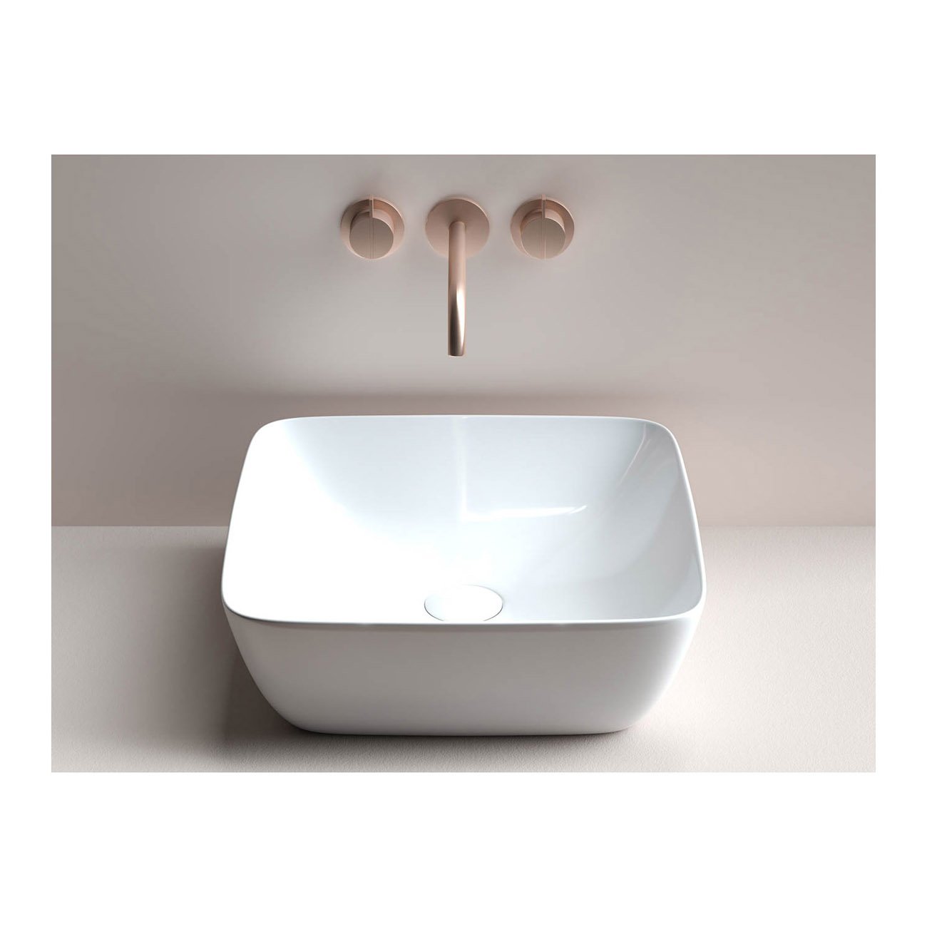 Раковина Ceramicanova (Керамиканова) Form накладная 145х420х420 мм CN2002 Белый