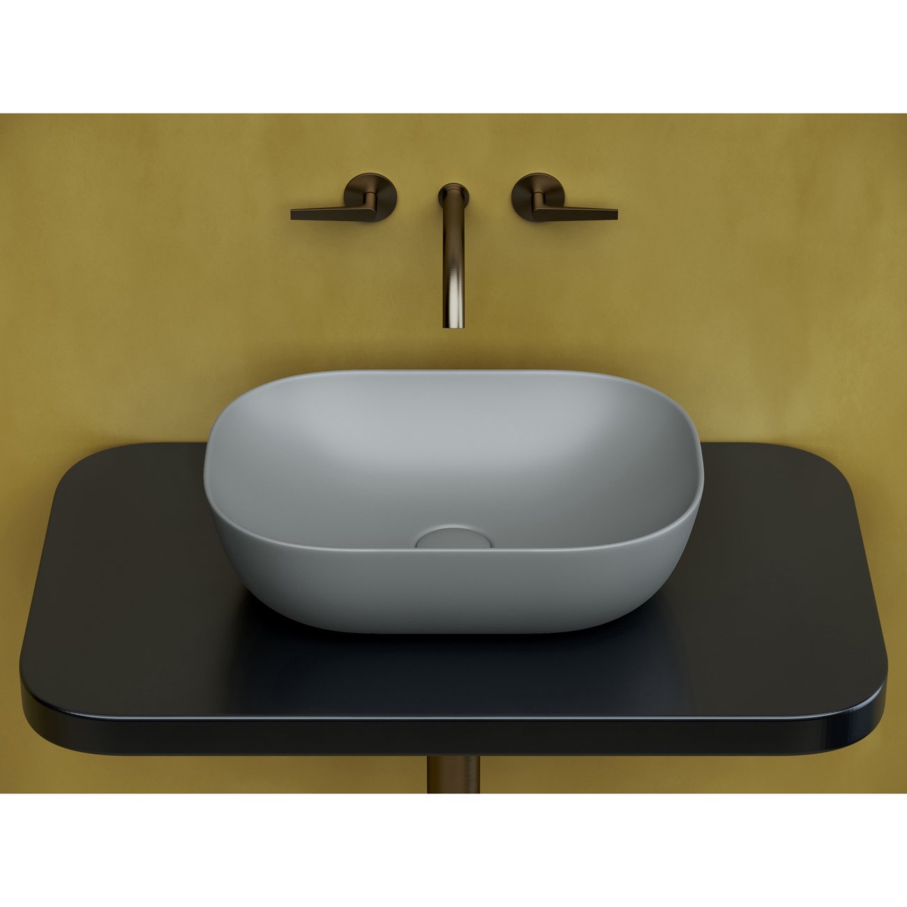 Раковина Ceramicanova (Керамиканова) Element накладная 135х455х325 мм CN6009MH Антрацит Матовый