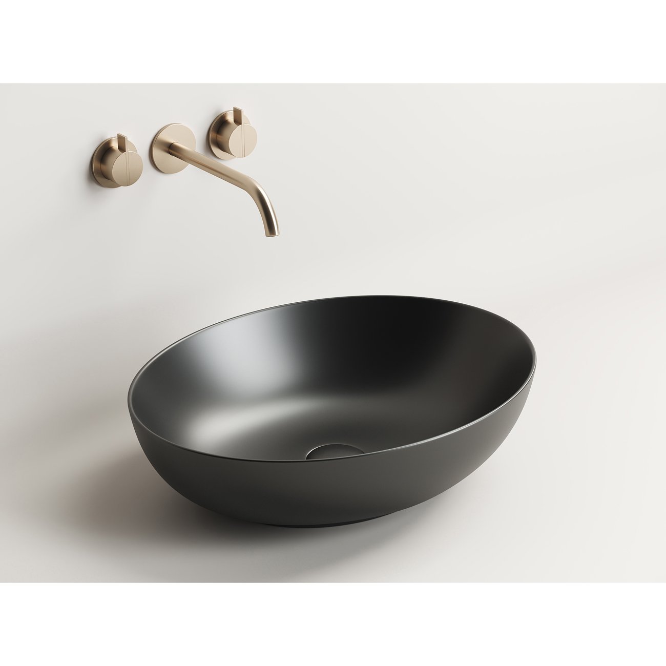 Раковина Ceramicanova (Керамиканова) Element накладная 130х520х395 мм CN6017MB Черный Матовый