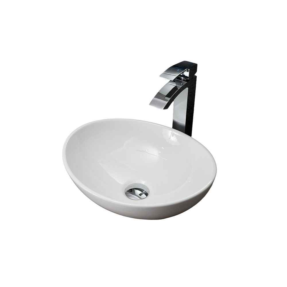 Раковина накладная Gid Lago 41x34x15см, N9138 51178, белый