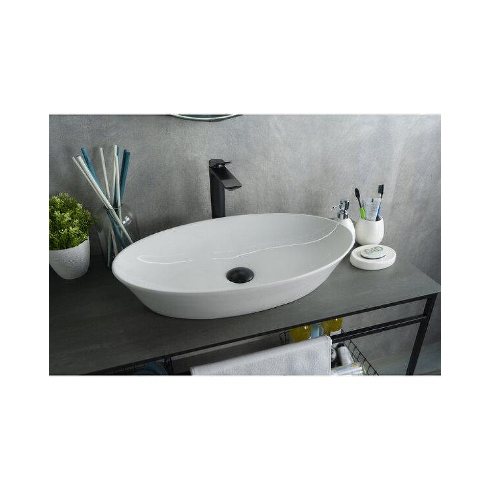 Раковина накладная Gid Lago 61x37x12см, N9397 51141, белый