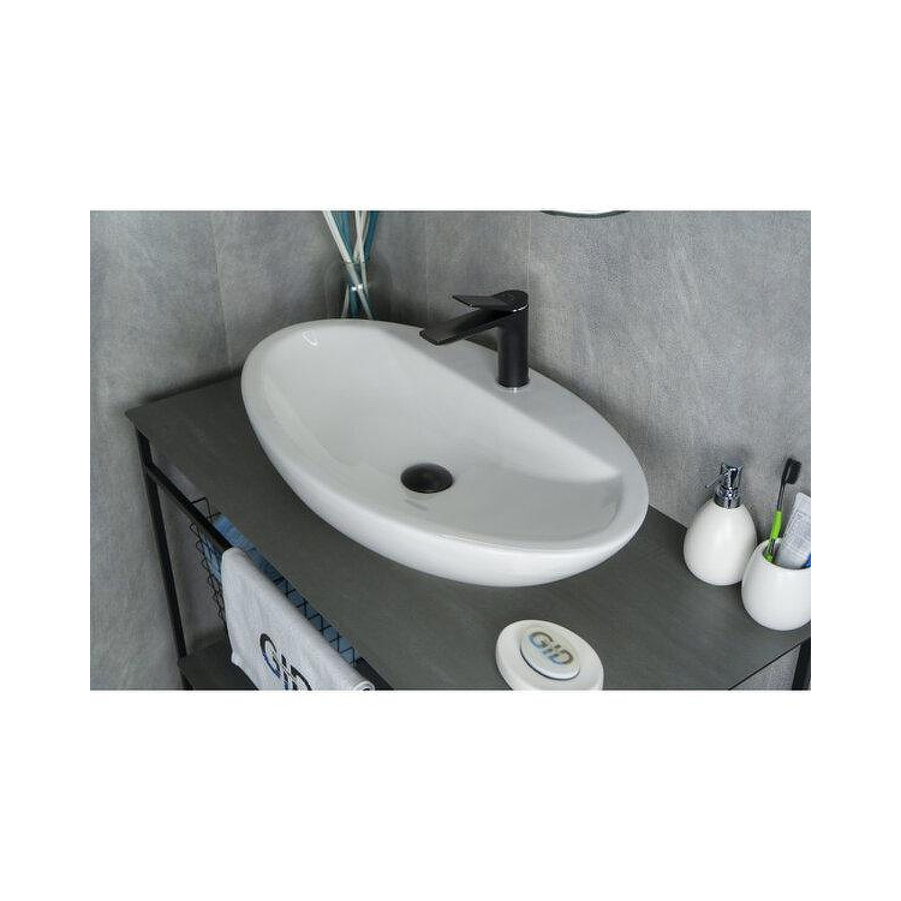 Раковина накладная Gid Lago 73x41.5x13.5см, N9435 51149, белый
