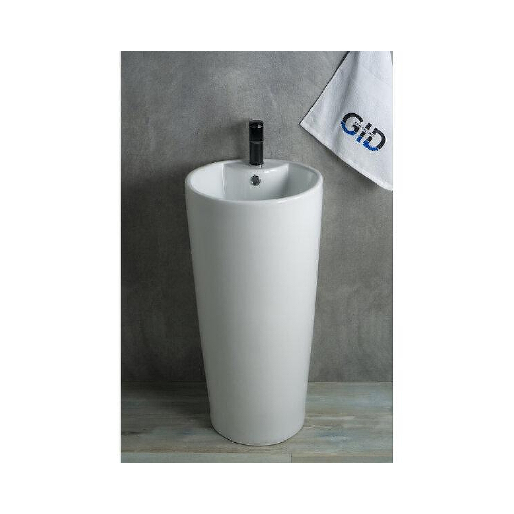 Раковина напольная Gid Autonomo 40x40x84см, Nb131 81112, белый
