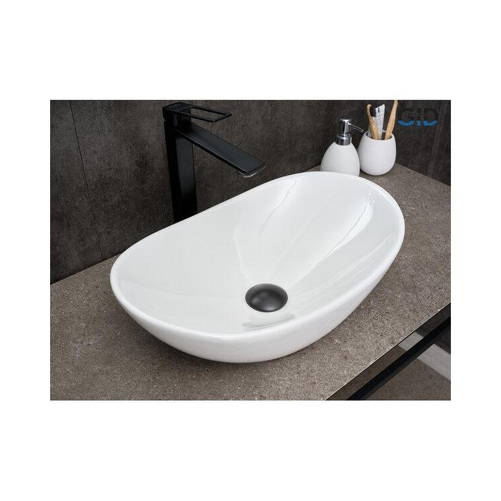 Раковина накладная Gid Lago 48x30.5x14.5см, N9133 51201, белый