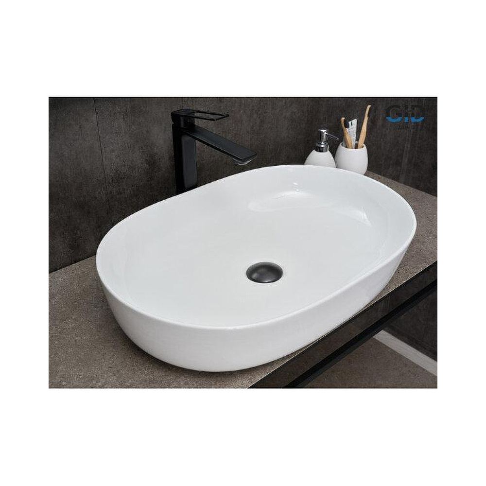 Раковина накладная Gid Lago 61x41x13.5см, D1348 51204, белый
