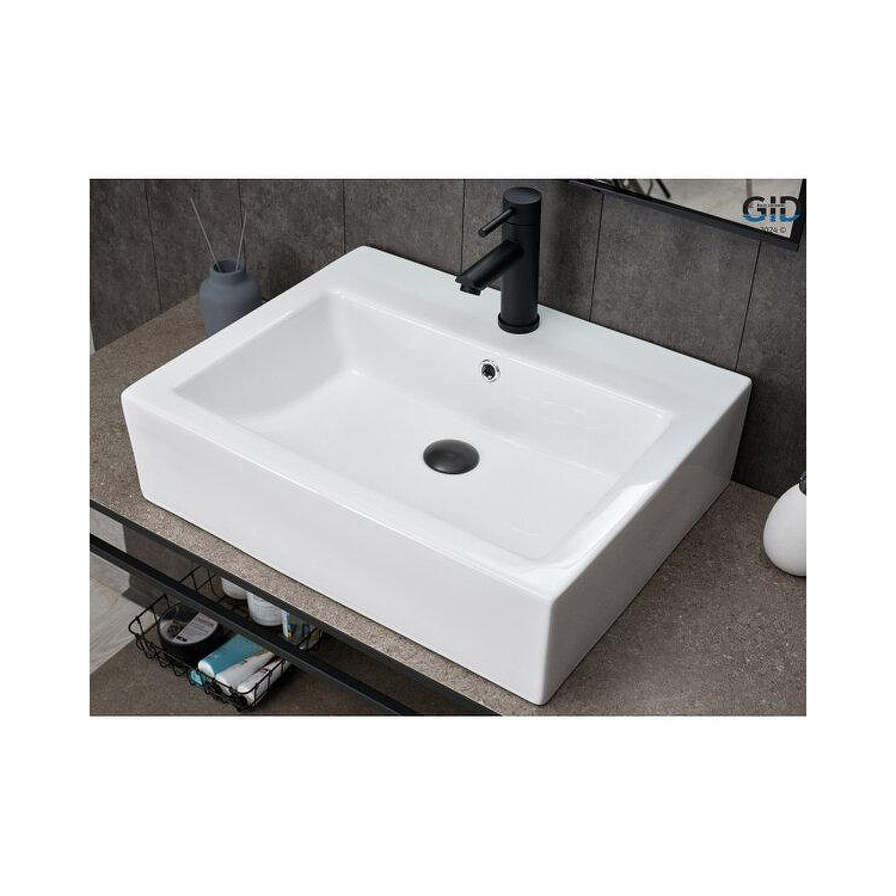 Раковина накладная Gid Geomtrico 57x45.5x15.5см, N9157 51216, белый