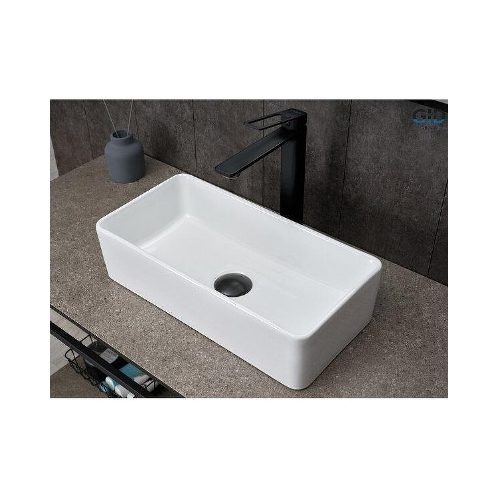 Раковина накладная Gid Geomtrico 46x23x12см, N1104 51224, белый