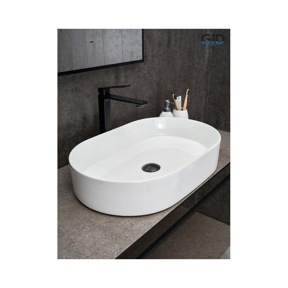 Раковина накладная Gid Lago 61x38.5x12см, D1479 51203, белый