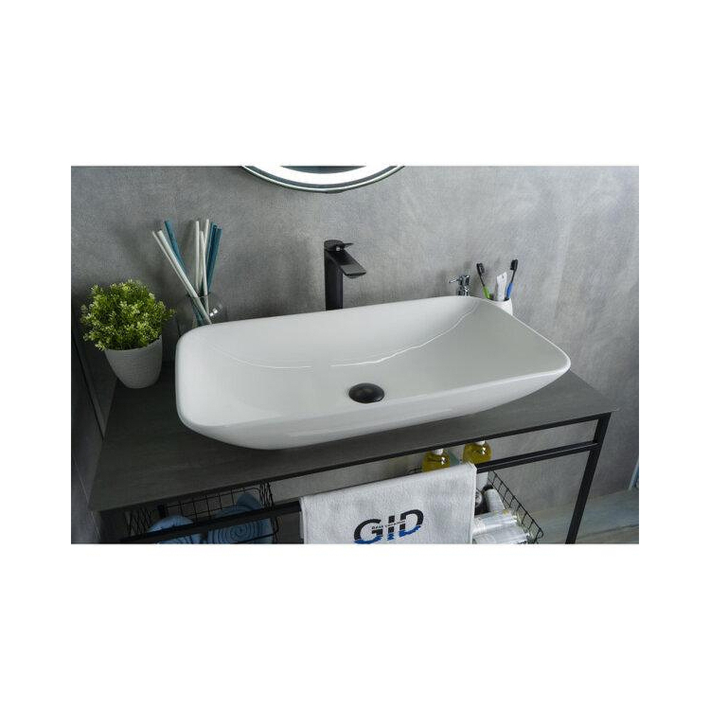 Раковина накладная Gid Geomtrico 71x40x14см, N9122 51124, белый
