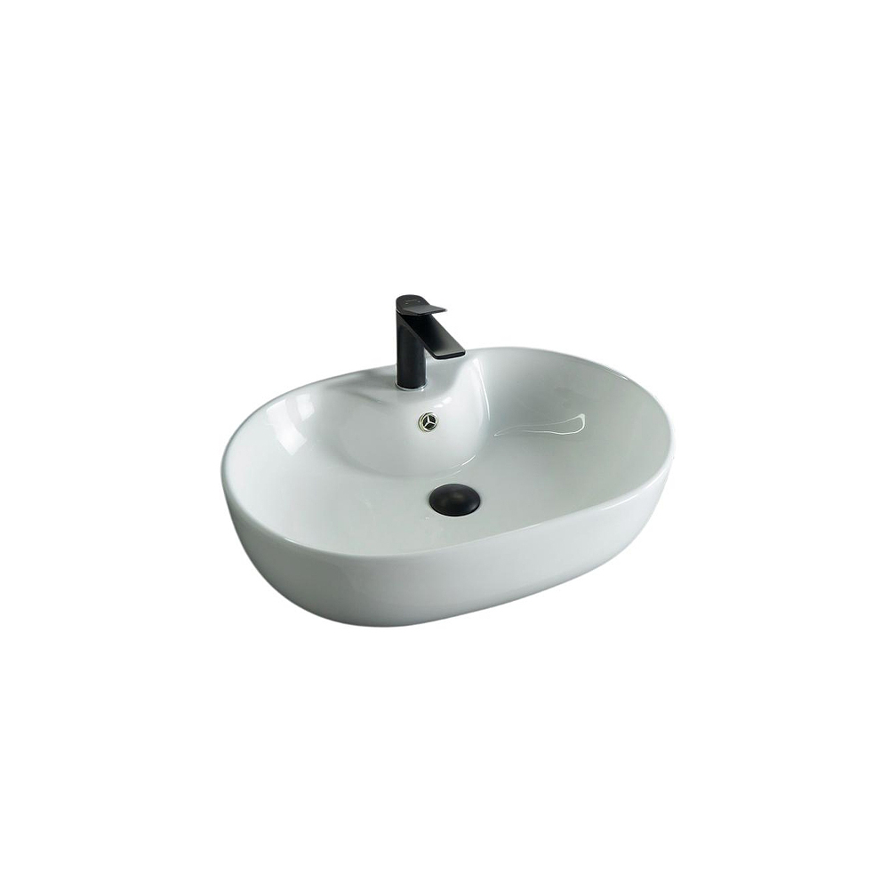 Раковина накладная Gid Lago 59x41x16см, N9163 51127, белый