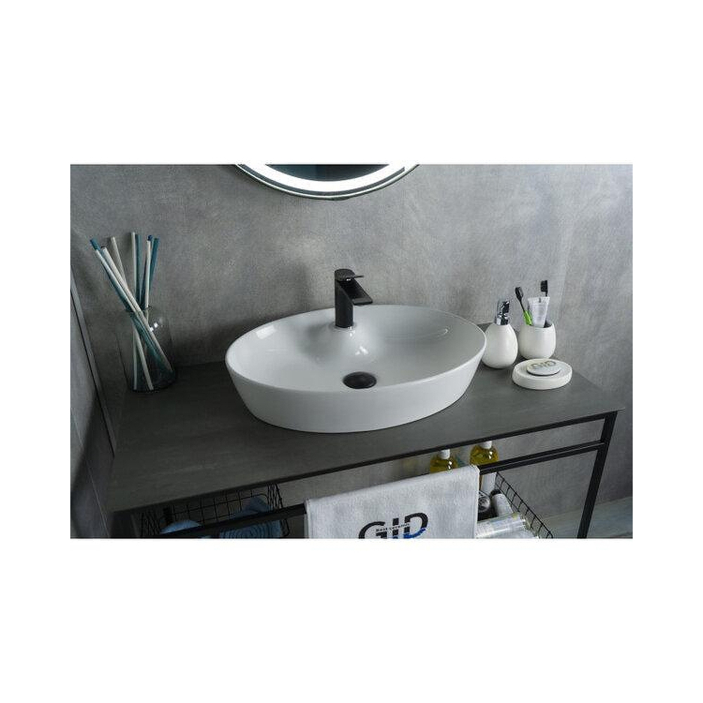 Раковина накладная Gid Lago 55x40x10.5см, N9436 51150, белый