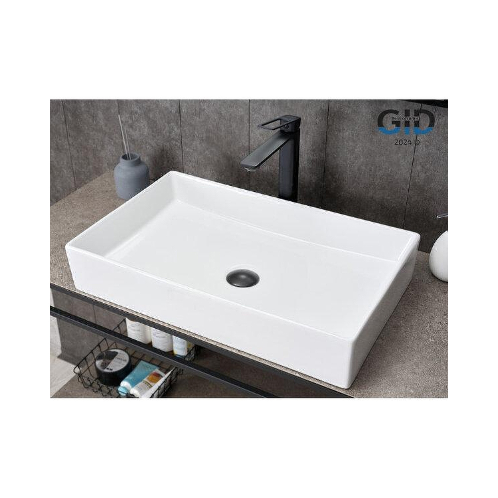 Раковина накладная Gid Geomtrico 60.5x37x11см, N9496 51228, белый