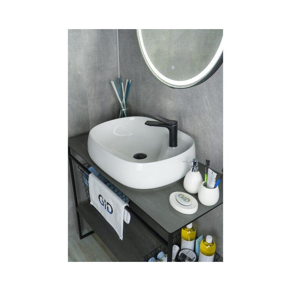 Раковина накладная Gid Lago 59x46x15см, N9048 51185, белый