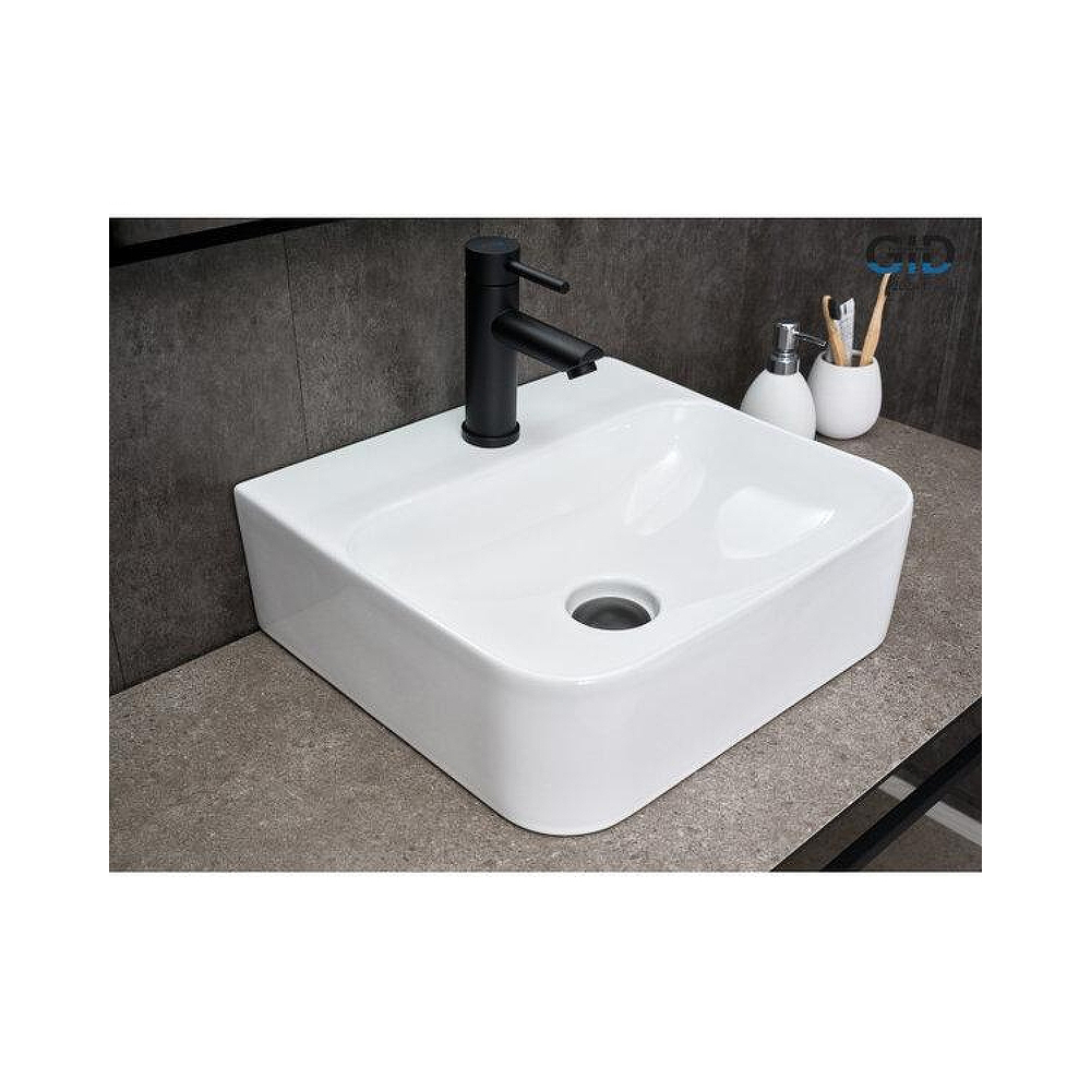 Раковина накладная Gid Geomtrico 43x39x13см, N9257 51217, белый