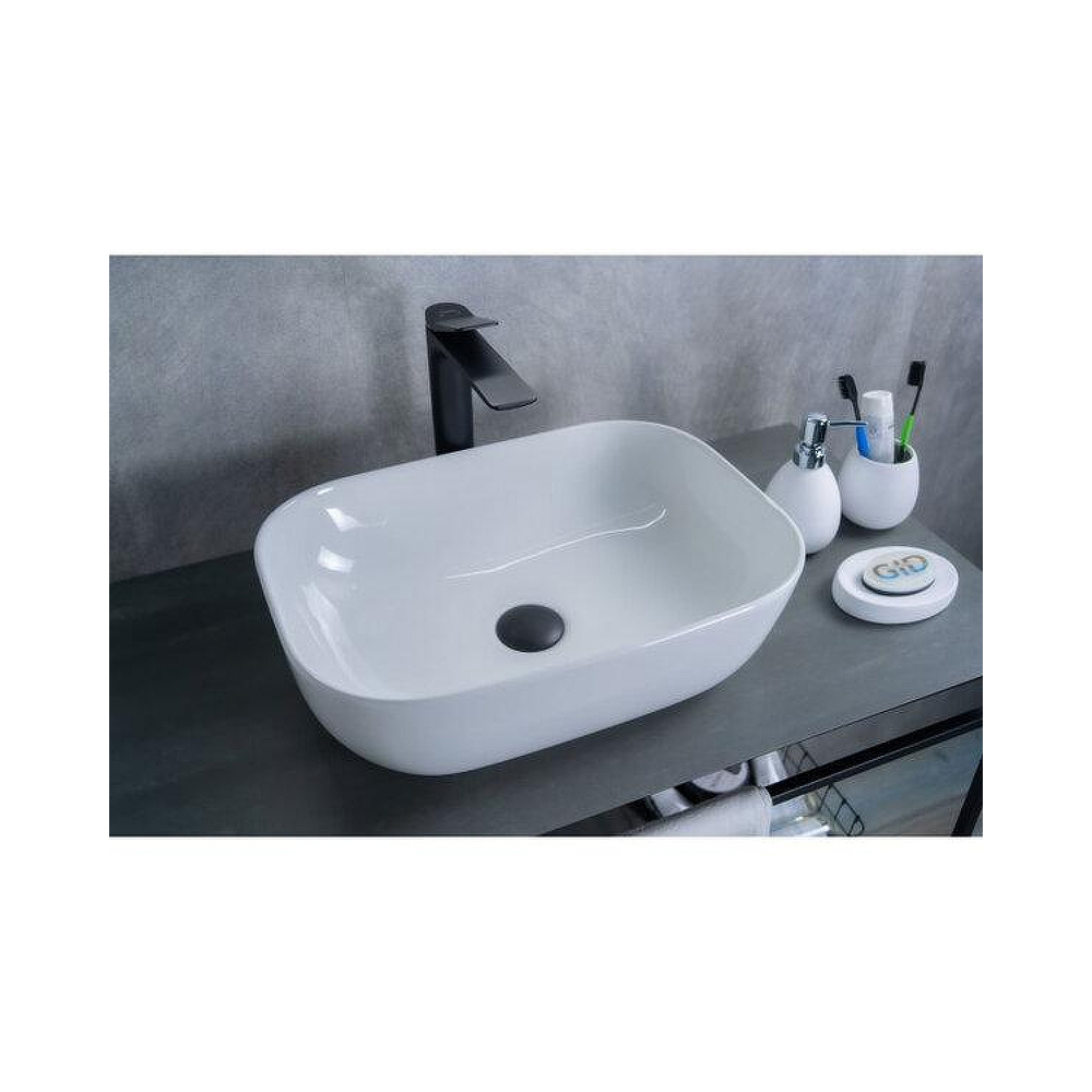 Раковина накладная Gid Geomtrico 46x32.5x13.5см, D1333 51183, белый