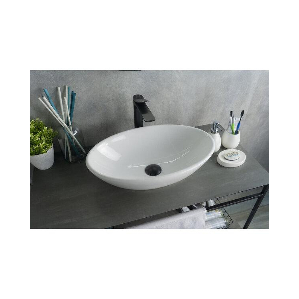 Раковина накладная Gid Lago 52x32x14см, N9021 51109, белый