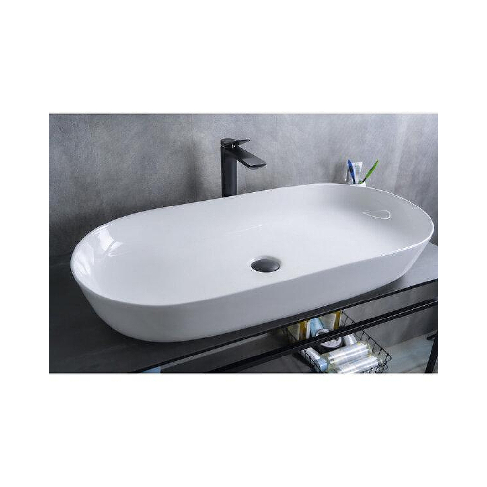 Раковина накладная Gid Lago 81x41x14см, N9348 51200, белый