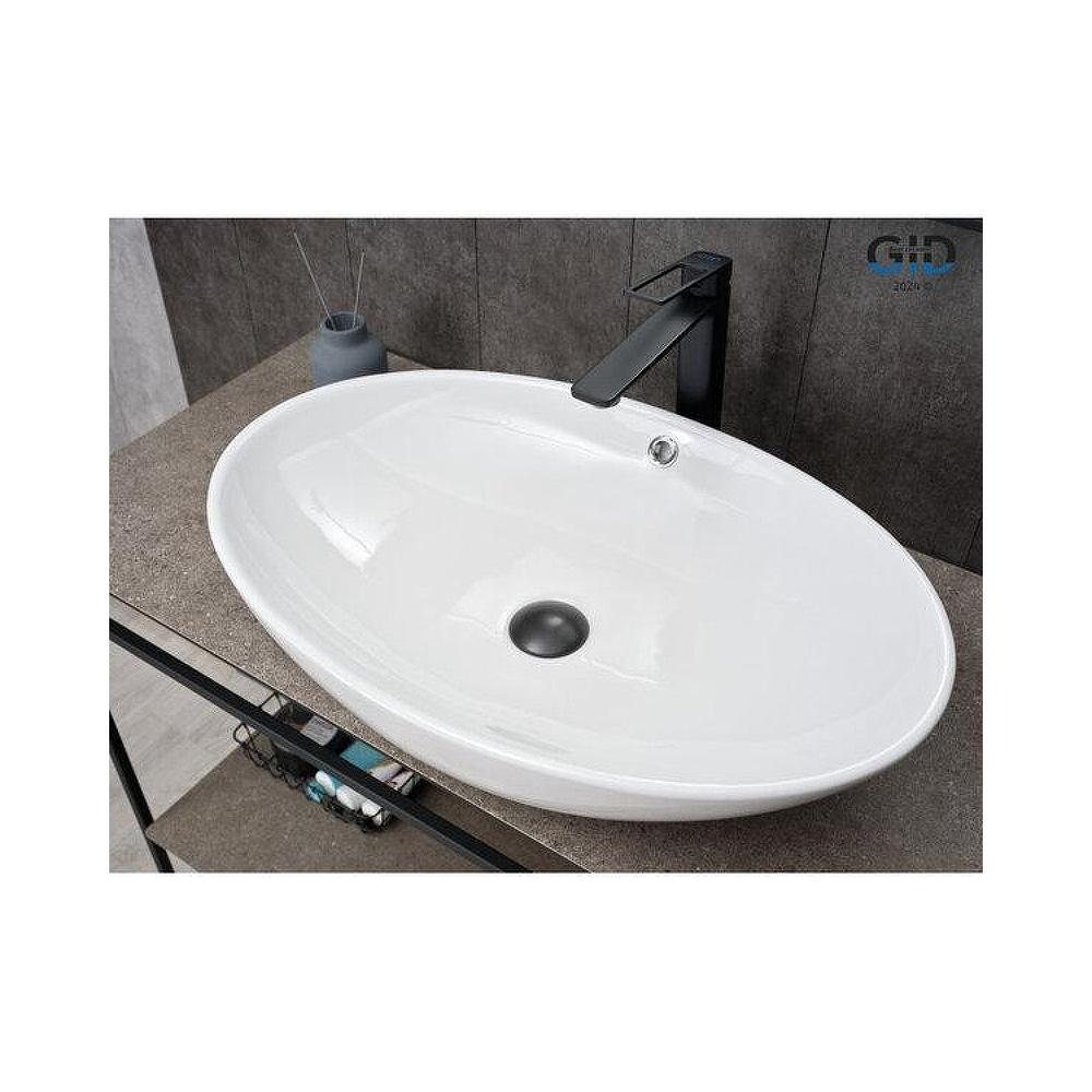 Раковина накладная Gid Lago 63.5x41.5x15см, N9007 51207, белый