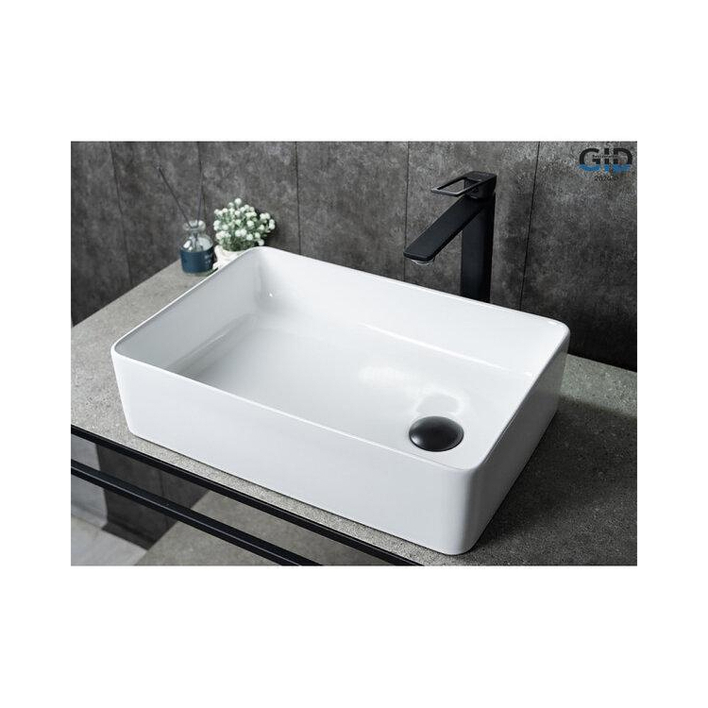 Раковина накладная Gid Creativo 50.5x34.5x12.5см, N1205 51240, белый