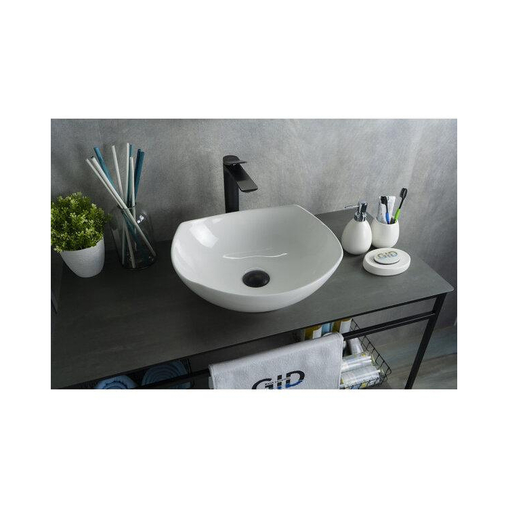 Раковина накладная Gid Creativo 41.5x38x14см, N9412 51191, белый