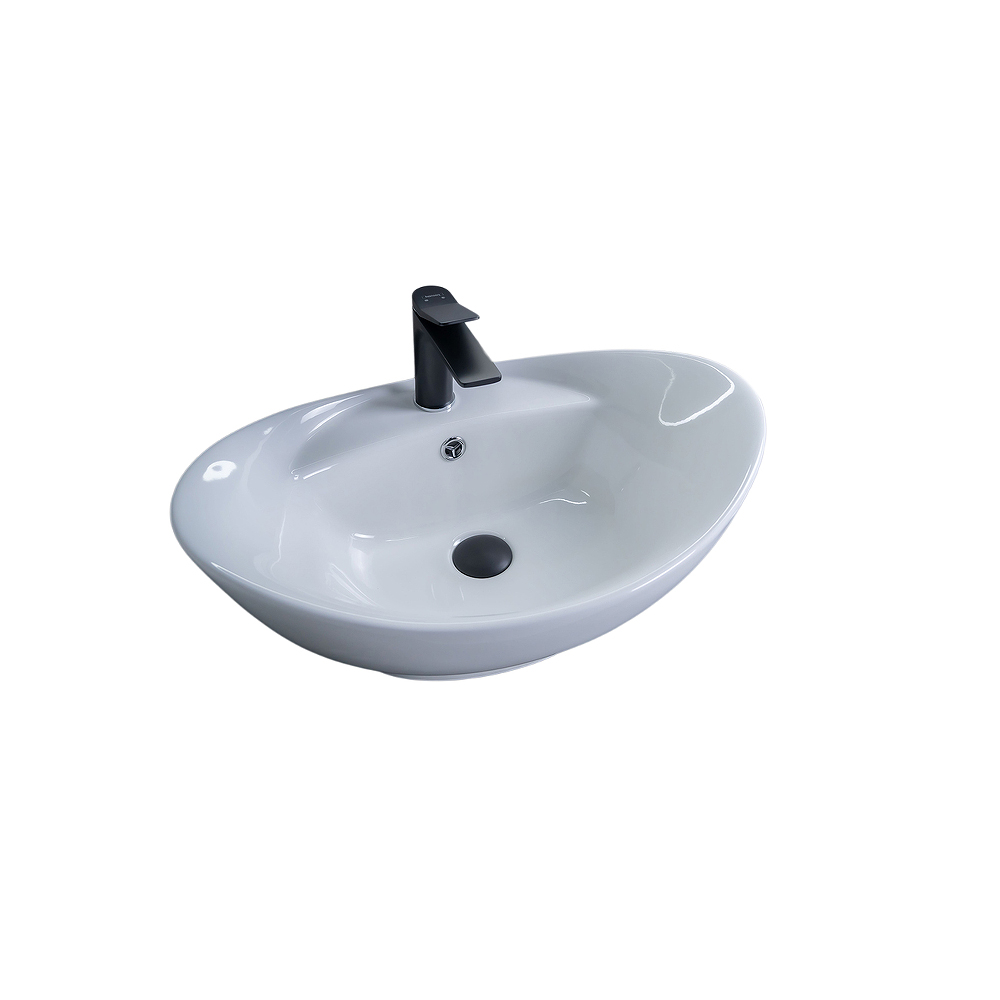 Раковина накладная Gid Lago 59x39x21см, N9018 51107, белый