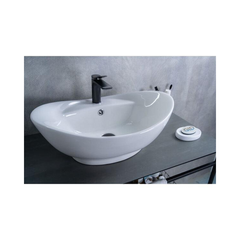 Раковина накладная Gid Lago 59x39x21см, N9018 51107, белый