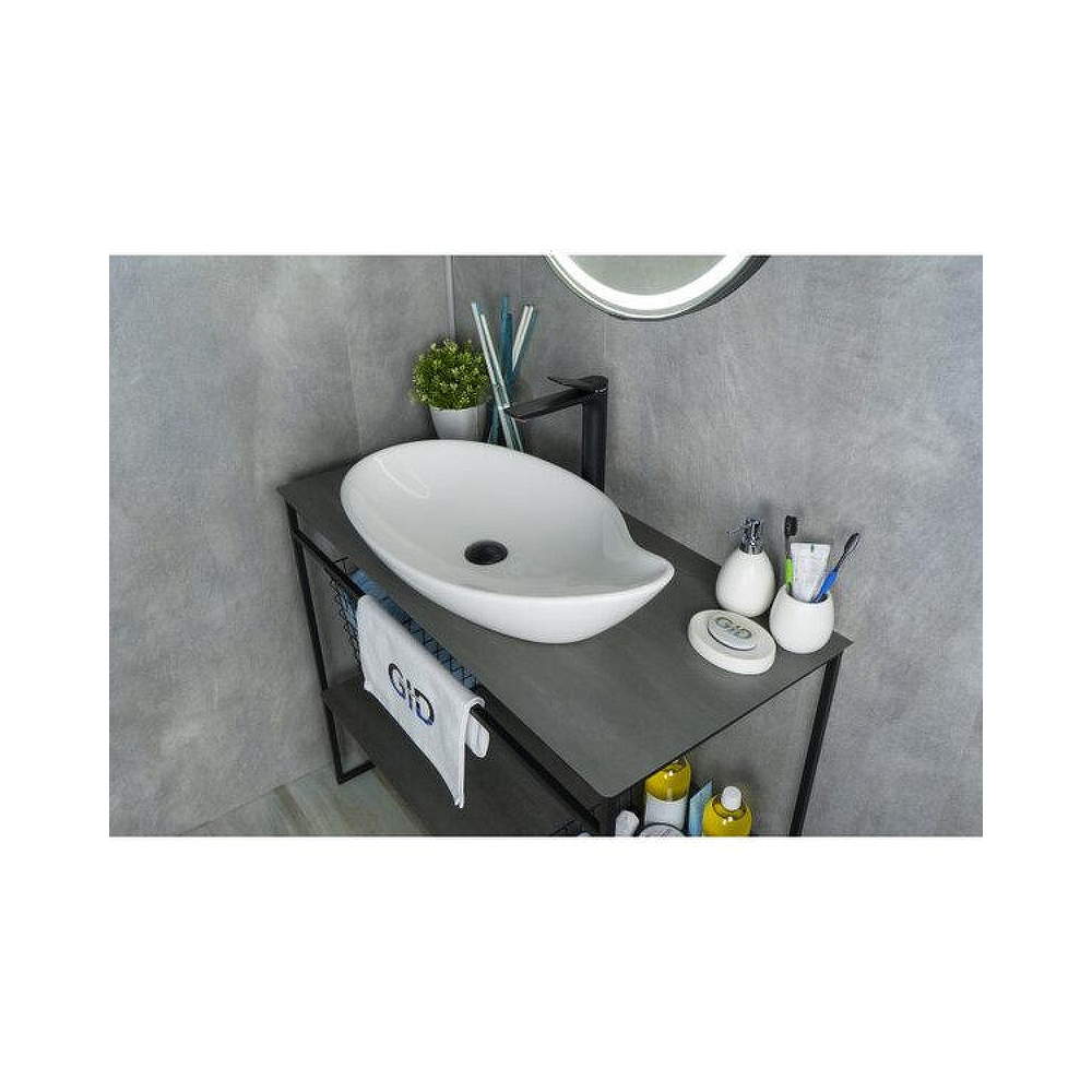 Раковина накладная Gid Creativo 65x38x14см, N9052 51116, белый