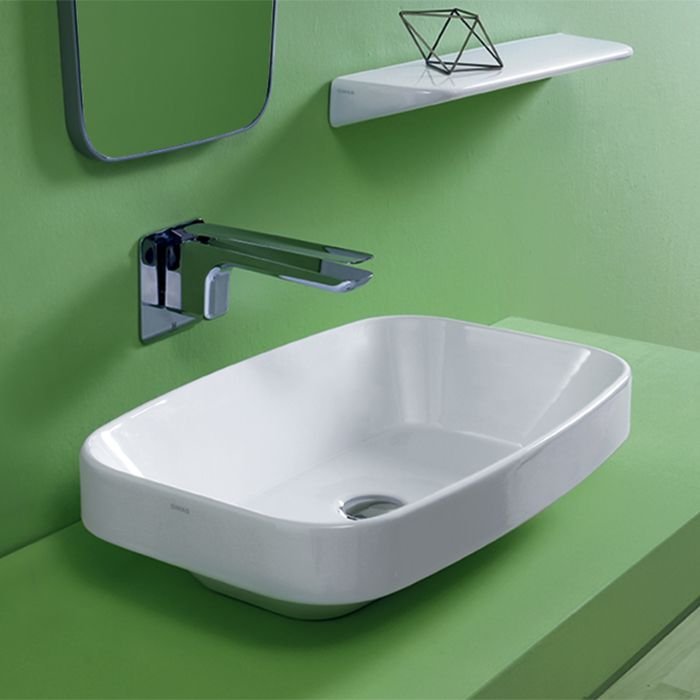 Раковина Simas (Симас) Baden Baden 60х38 см, без отверстий, цвет: белый BB11bi