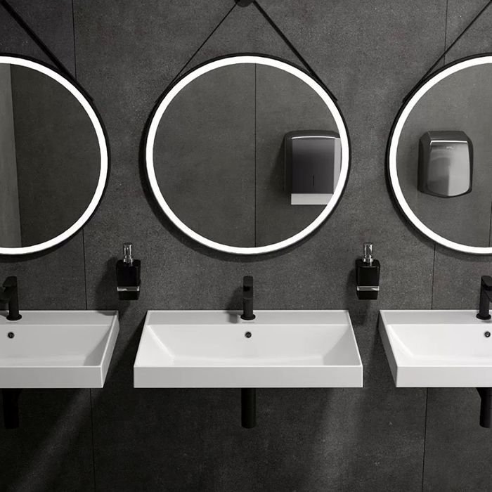 Раковина Kerama Marazzi (Керама Марацци) Cubo подвесна 70.5х48.5 см, с 1отверстияпод смеситель, цвет: белый глянцевый CU.wb.70