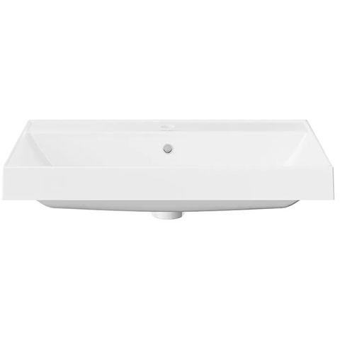 Раковина Kerama Marazzi (Керама Марацци) Cubo подвесна 70.5х48.5 см, с 1отверстияпод смеситель, цвет: белый глянцевый CU.wb.70