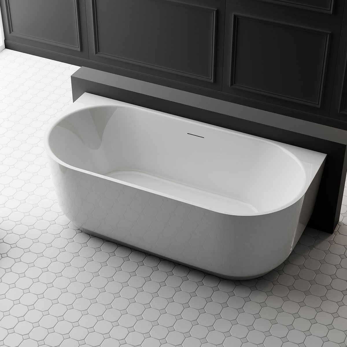 Ванна акриловая Vincea (Винчея) VBT-621, 1700х800х580 мм, цвет белый, слив-перелив в комплекте, белый