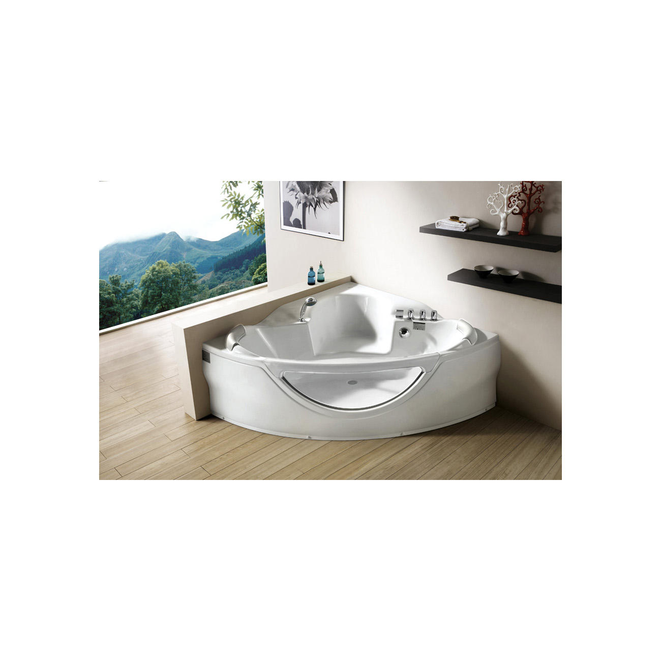 Акриловая ванна Gemy (Геми) G9025 II C белая