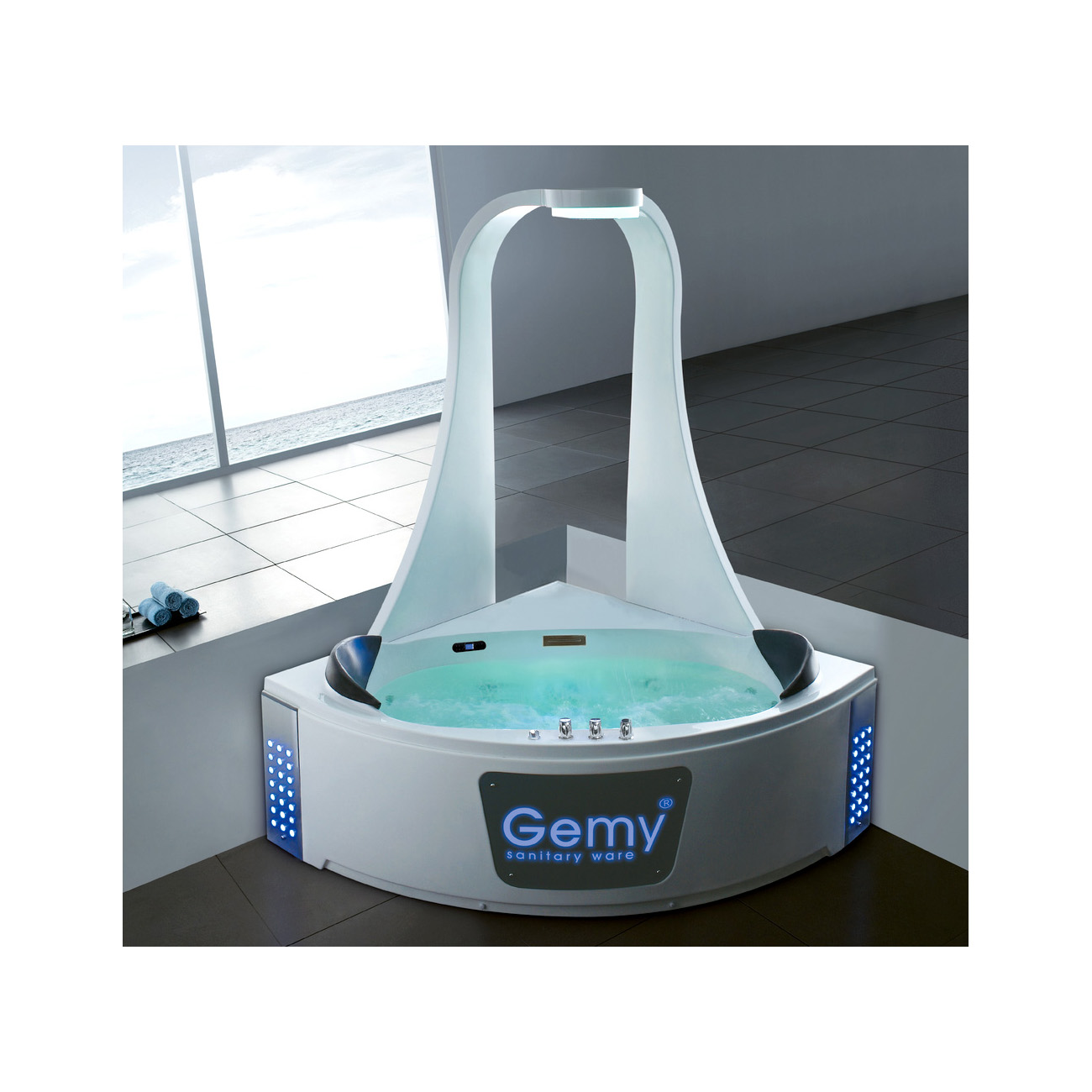 Акриловая ванна Gemy (Геми) G9069 K белая