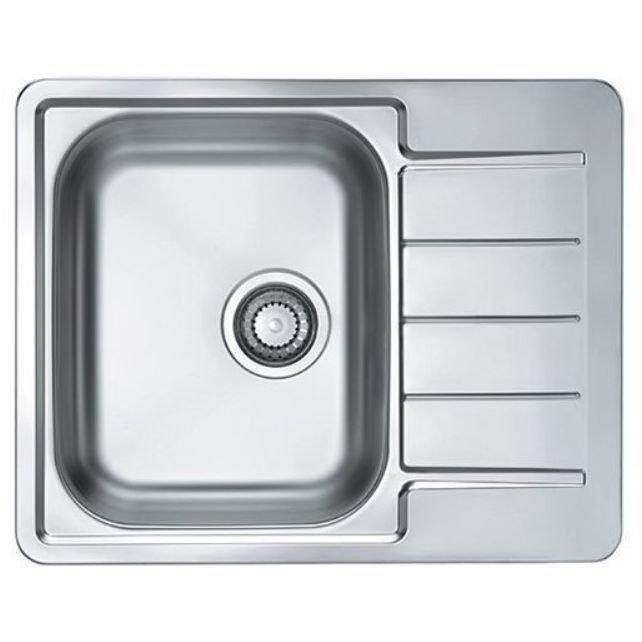 Мойка кухонная прямоугольная Alveus (Алвеус) Line 110 Нержавеющая сталь NAT (1122317) с сифоном