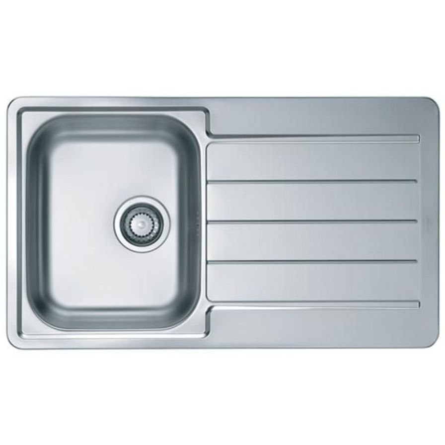 Мойка кухонная прямоугольная Alveus (Алвеус) Line 20 Нержавеющая сталь NAT (1065560) с сифоном