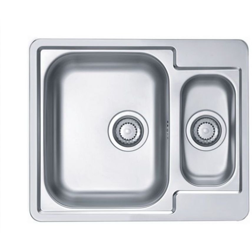 Мойка кухонная прямоугольная Alveus (Алвеус) Line 50 Нержавеющая сталь NAT (1065676) с сифоном