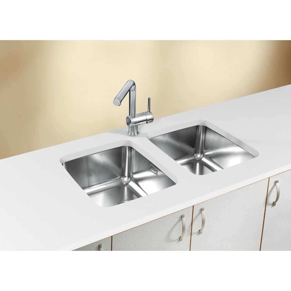 Мойка кухонная прямоугольная Alveus (Алвеус) Luno 20 Нержавеющая сталь SAT (1128740) с сифоном