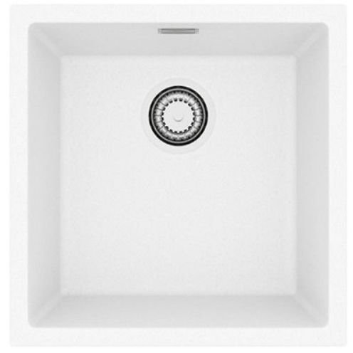 Мойка кухонная квадратная Alveus (Алвеус) Granital Omni 20 Arctic-G11 (1150044) с сифоном 1145083