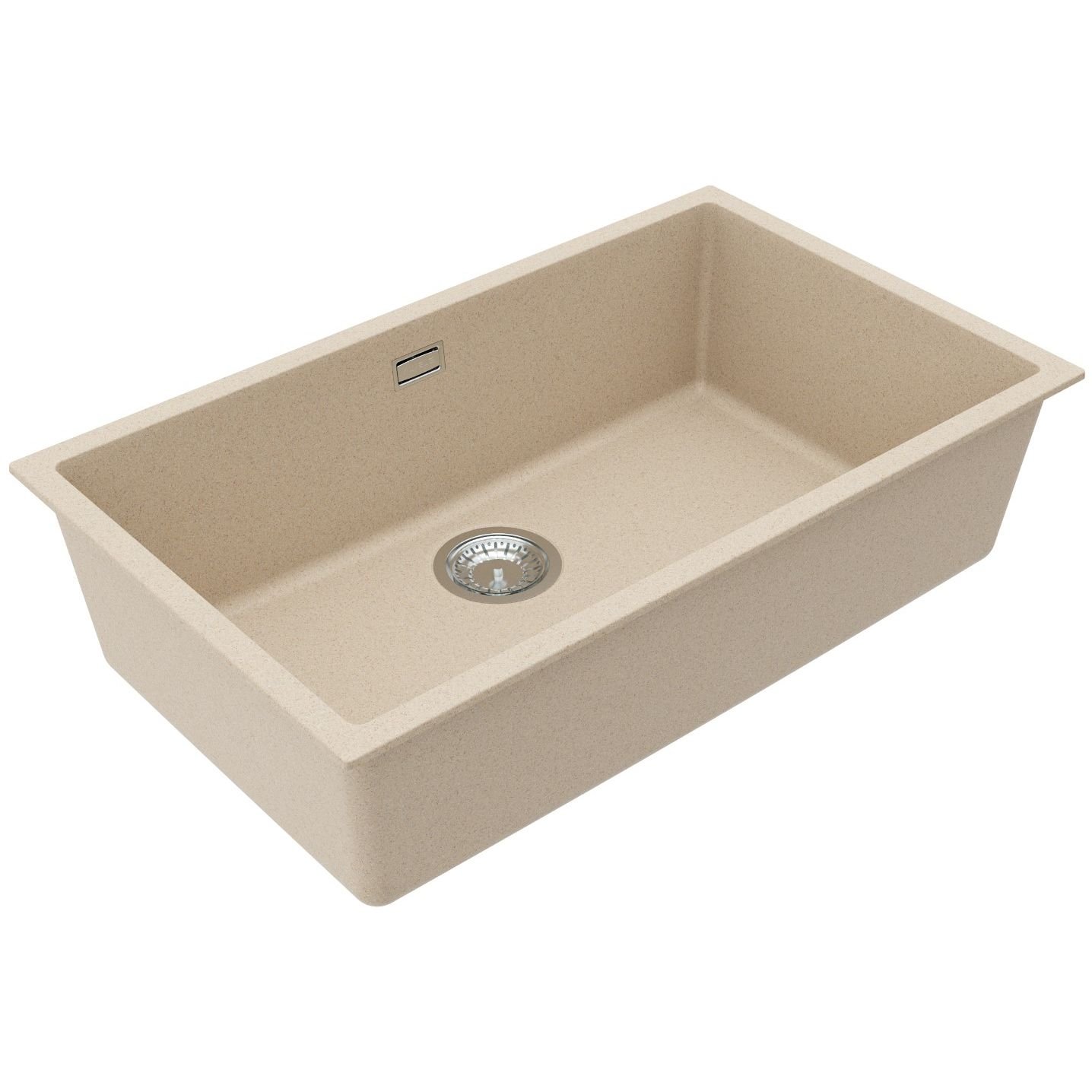 Мойка кухонная прямоугольная Alveus (Алвеус) Granital Omni 40 Deep Black-G90 BE (1150064) с сифоном 1148151