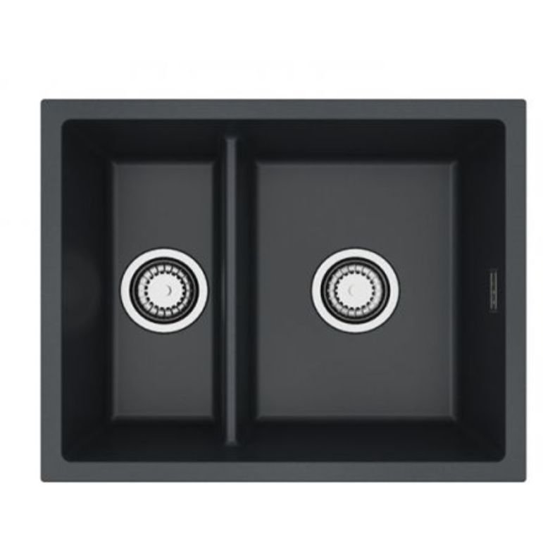 Мойка кухонная прямоугольная Alveus (Алвеус) Granital Omni 50 Carbon-G91 (1150069) с сифоном 1145083