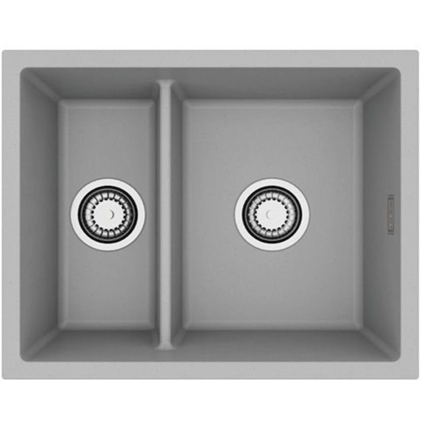 Мойка кухонная прямоугольная Alveus (Алвеус) Granital Omni 50 Concrete-G81 (1150066) с сифоном 1145083