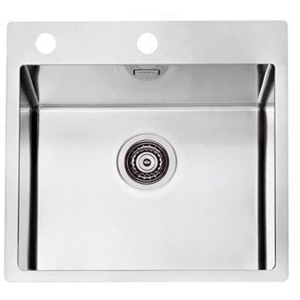 Мойка кухонная прямоугольная Alveus (Алвеус) Pure 70 KMB (1122385) с сифоном